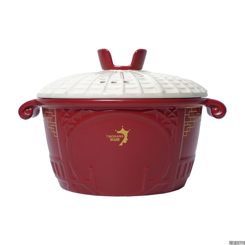 帝伯朗砂锅炖锅陶瓷5D浮雕深炖锅